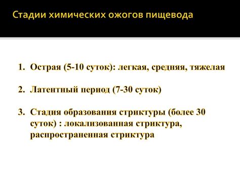 Ожоги и рубцовые сужения пищевода у детей - презентация онлайн