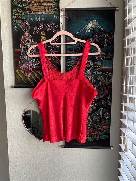 Vintage 90s Red Floral Lingerie Top | Shop THRILLING