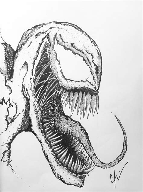 Venom Drawings Sketch - Atama Wallpaper