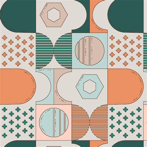 Free Vector | Muted color palette pattern design