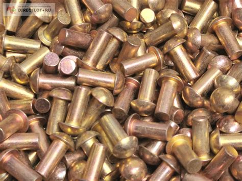 Заклепка стальная с полукруглой головкой 5мм, длина 12мм, защитное ...