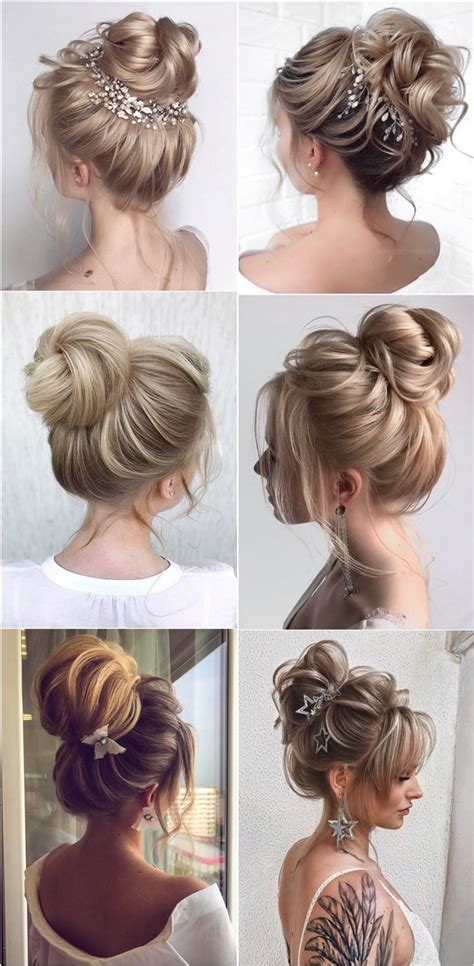 Top 20 Messy High Bun Wedding Hairstyles 2024