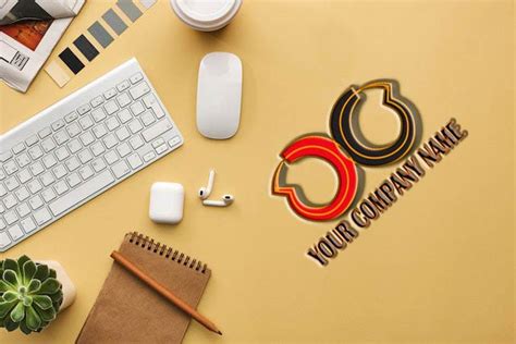 3d logo mockup by Jome Alawuru on Dribbble