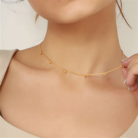 real gold necklaces for women