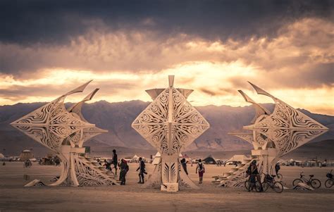 Some curious #burners exploring a large #art piece. :') #burningman # ...