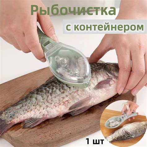 Рыбочистка ручная с контейнером для чешуи купить c доставкой на OZON по ...