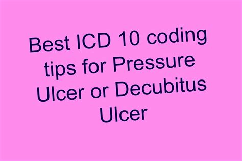 ++ icd 10 code for pressure ulcer - #99DEGREE