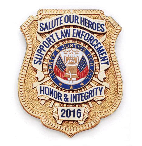 Gold-Plated Honor Badge Keychain | CharityMagnets
