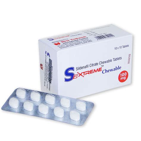 Sextreme Chewable 100mg: olvídate de la disfunción eréctil.