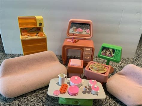 Vintage Barbie dreamhouse furniture lot -- Antique Price Guide Details Page