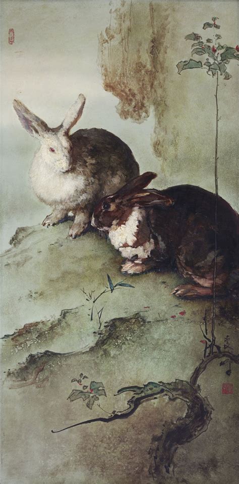 lee man fong two rabbits | animals | sotheby's hk0657lot962gcen ...
