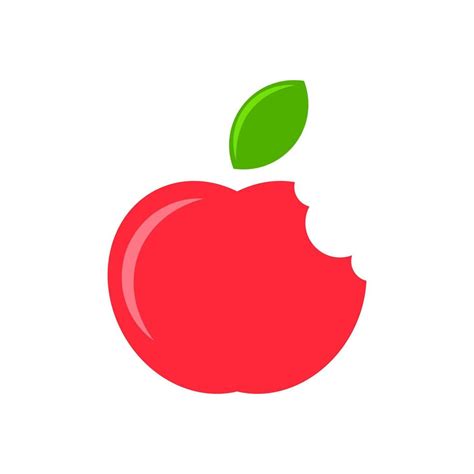 simple apple icon logo vector  vector art  vecteezy
