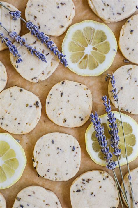 Lemon Lavender Shortbread Cookies • The Heirloom Pantry