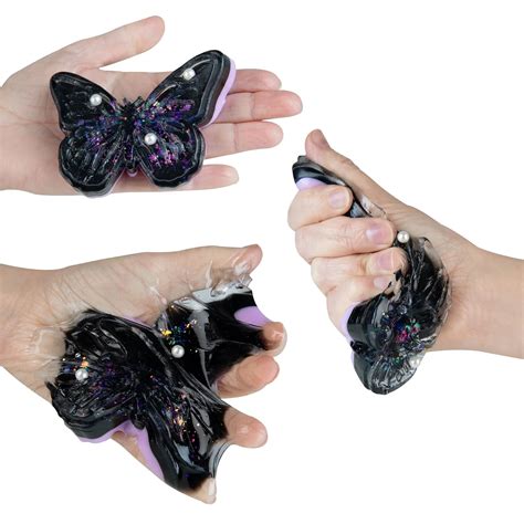 ORB Curiosities Taba-licious Glitter Butterflies Taba Squishy Sensory