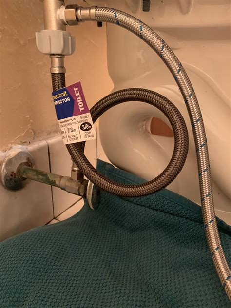 Is this braided toilet supply line bent too much? : r/Plumbing