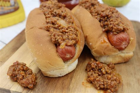 Homemade Hot Dog Chili - The Freckled Cook