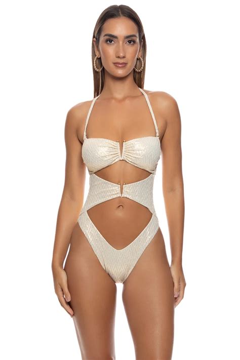 Liquid Voltage cut-out one piece by Luli Fama
