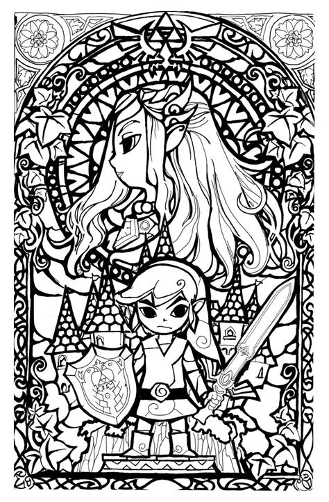 The Legend Of Zelda Coloring Pages - Coloring Home