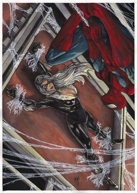 10 Pieces Of Spider-Man/Black Cat Fan Art We Adore