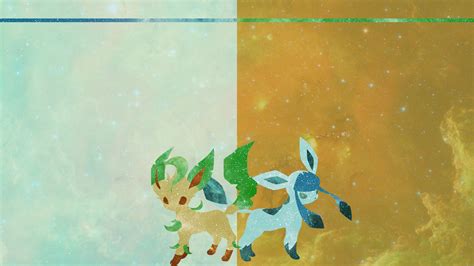 Leafeon and Glaceon Desktop by DrBoxHead on DeviantArt