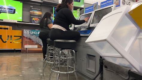 Chubby Latina Milf Booty See Through Leggings - Spandex, Leggings