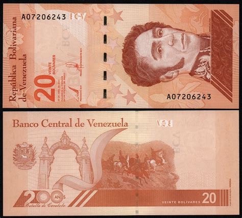 Венесуэла 20 боливар 2021 год UNC! - Значки и знаки