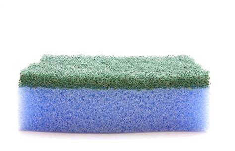 Blue sponge stock photo. Image of duties, fingers, cleaning - 11526252