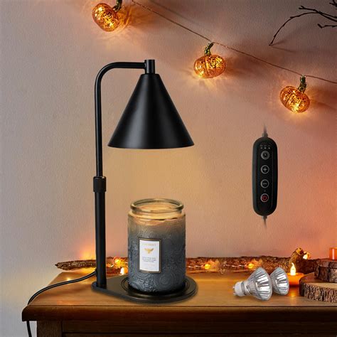 Ivy Bronx Metal Adjustable Candle Warmer Lamp,Candle Warmer Lamp With Timer,Wax Melt Warmer