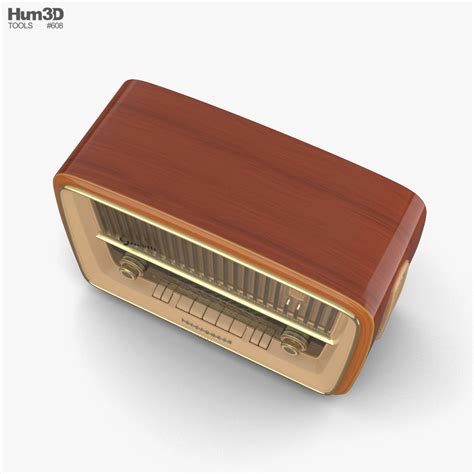Retro Radio 3D model - Electronics on 3DModels