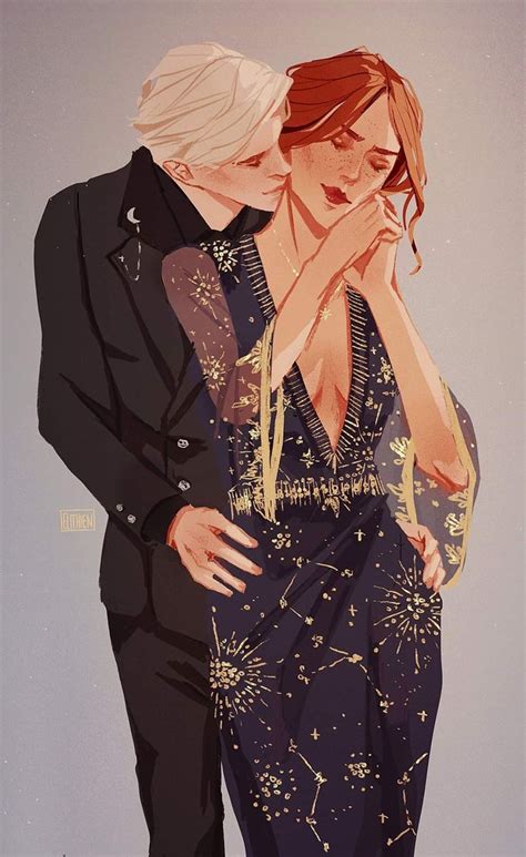 Pin by Thảo Cami on dramione | Harry potter anime, Dramione fan art ...