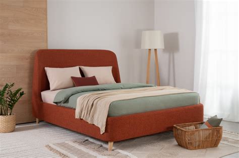 Кровать Молсон 140 Textile Ginger – купить в Москве по цене 55 990 ...