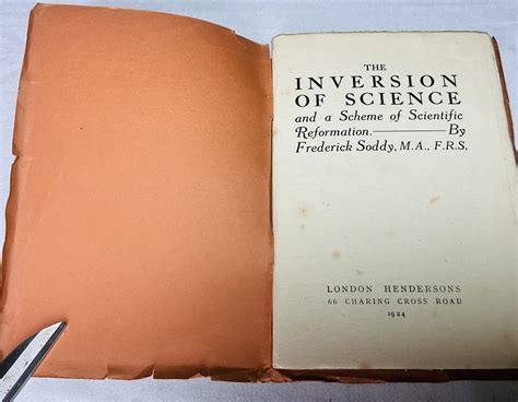 The Inversion Of Science and a Scheme of Scientific Reformation – Had