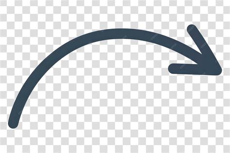 png curved arrow icon illustration premium ai generated psd