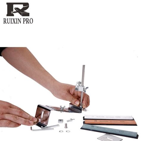 Професионално точило за ножове в комплект с четири камъка RUXIN PRO ...
