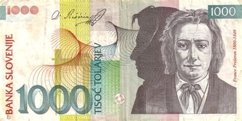 Slovenia 1000 Tolarjev (1992-2005) - Foreign Currency