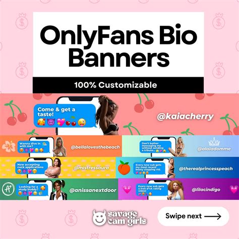 Onlyfans Banner Header for Onlyfans Bio Customizable Template to Get