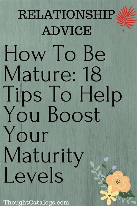 mature  tips    boost  maturity levels artofit