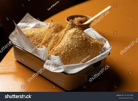 Deep Fried Cheese Dumpling Called Pastel Stock Photo 2232257085 ...