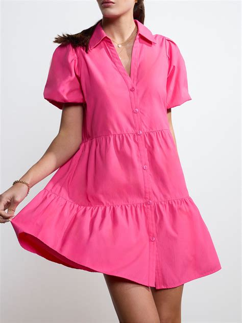 mini hot pink dresses