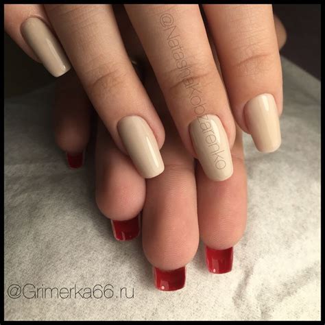 👠"На Лабутенах..."👠 Гелевый маникюр с выравниванием на свои ноготки ...
