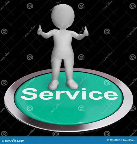 service button meaning  support  assistance stock illustration
