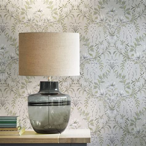 Parterre Sage Wallpaper | Laura Ashley Wallpaper | Wallpaper It