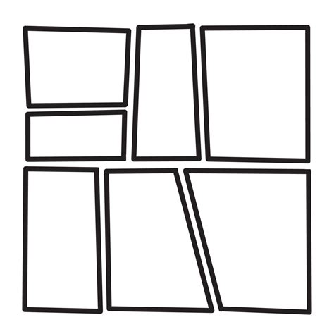 hand drawn doodle japanese comic manga frame illustration vector