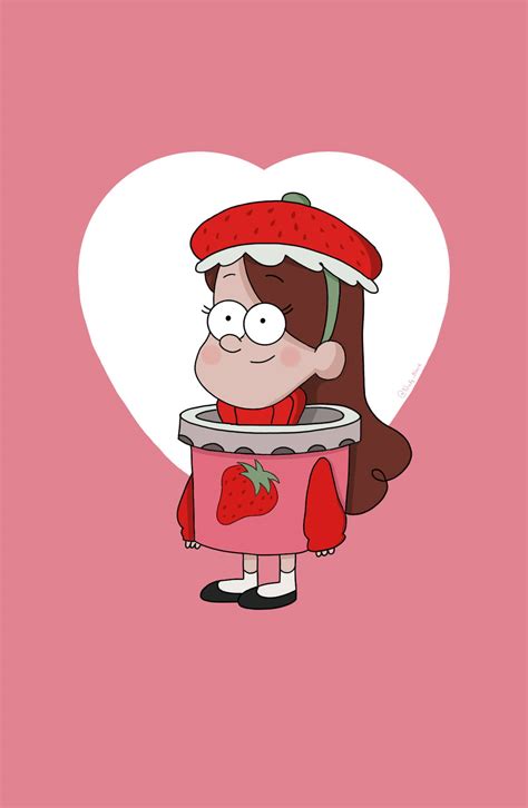 Download Strawberry Heart Mabel Pines Wallpaper | Wallpapers.com