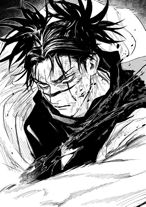 Safebooru - 1boy bangs blood blood on face bloodshot eyes choso ...