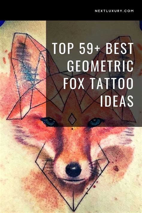 Top 59+ Best Geometric Fox Tattoo Ideas - [2021 Inspiration Guide ...