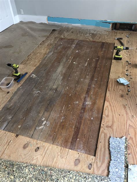 UPDATE: remember my 1920s craftsman with “subfloor” beneath the plywood