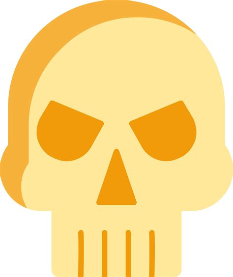 skull flat icon  vector art  vecteezy