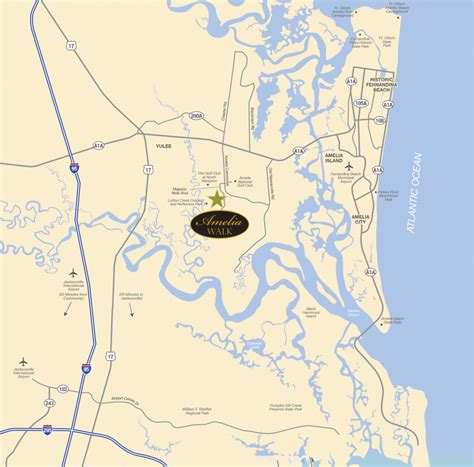 amelia island florida map printable maps