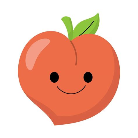 cute peach vector 26146700 Vector Art at Vecteezy